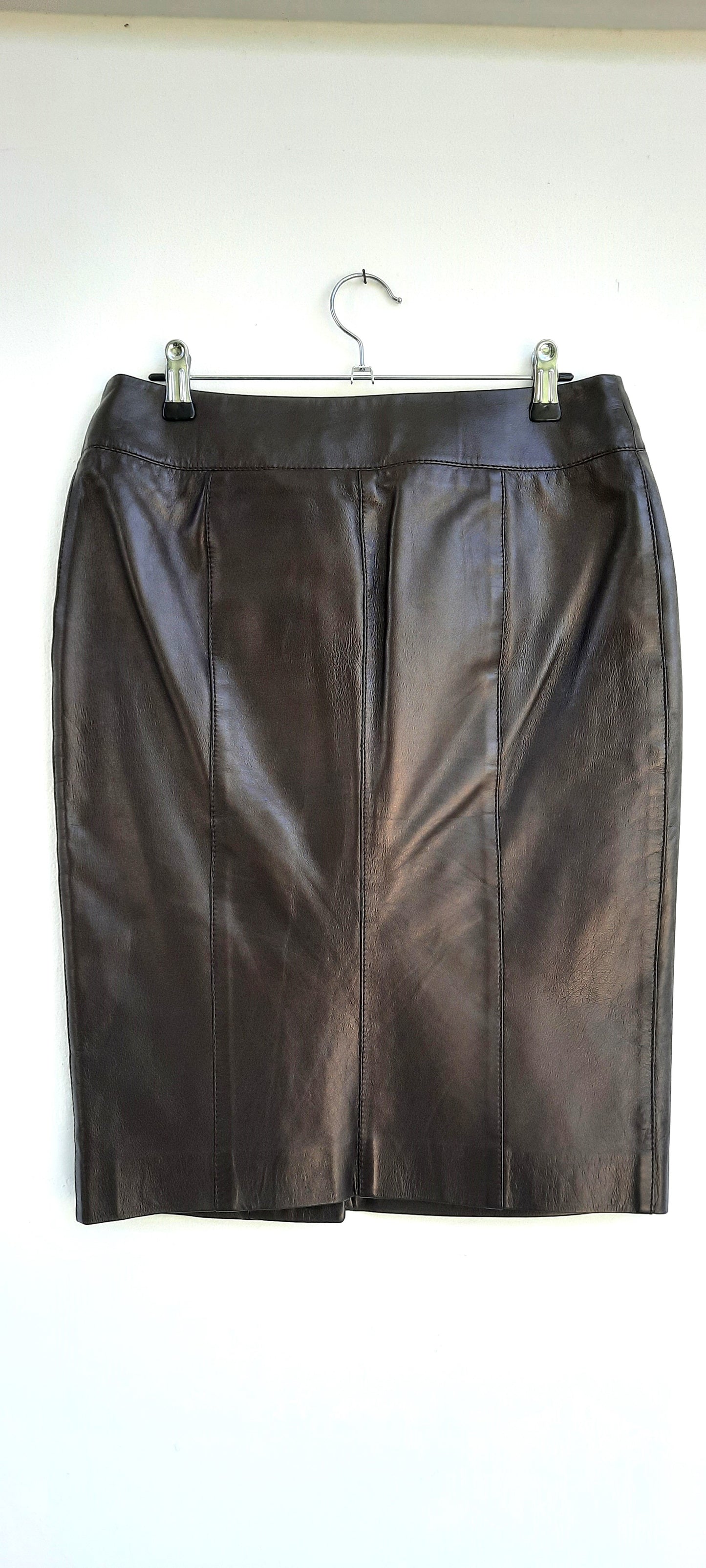 Vintage Leather Marella Pencil Skirt