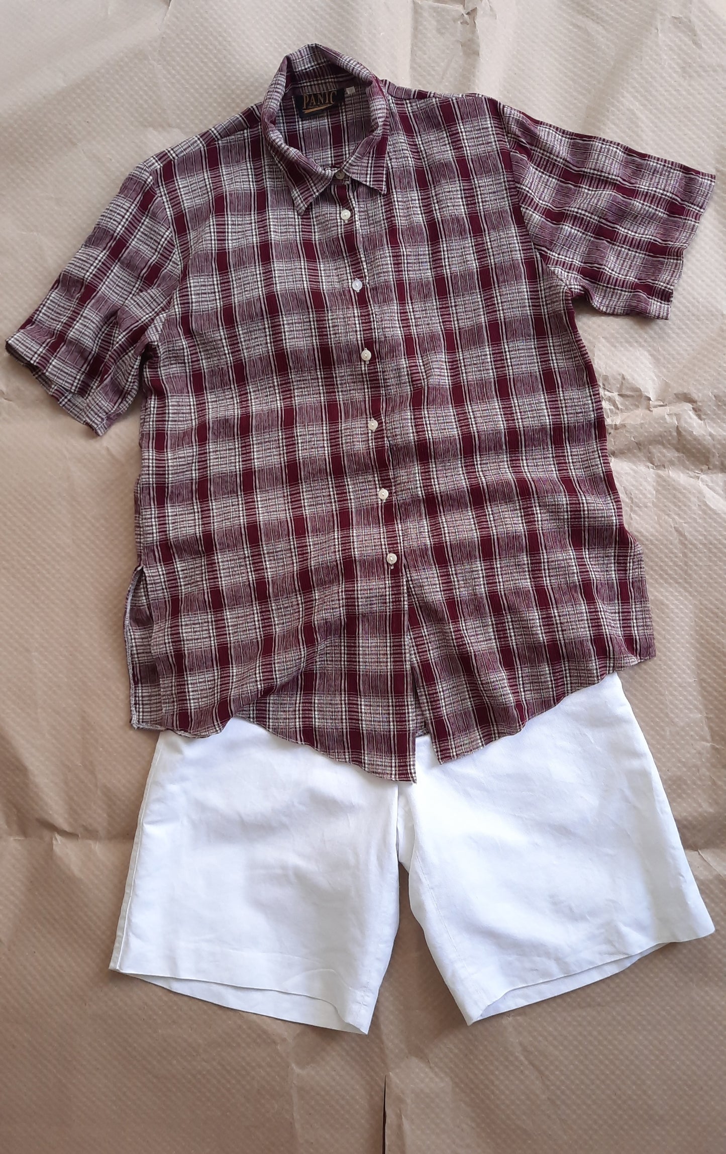 Vintage Plaid Lightweight Summer Shirt