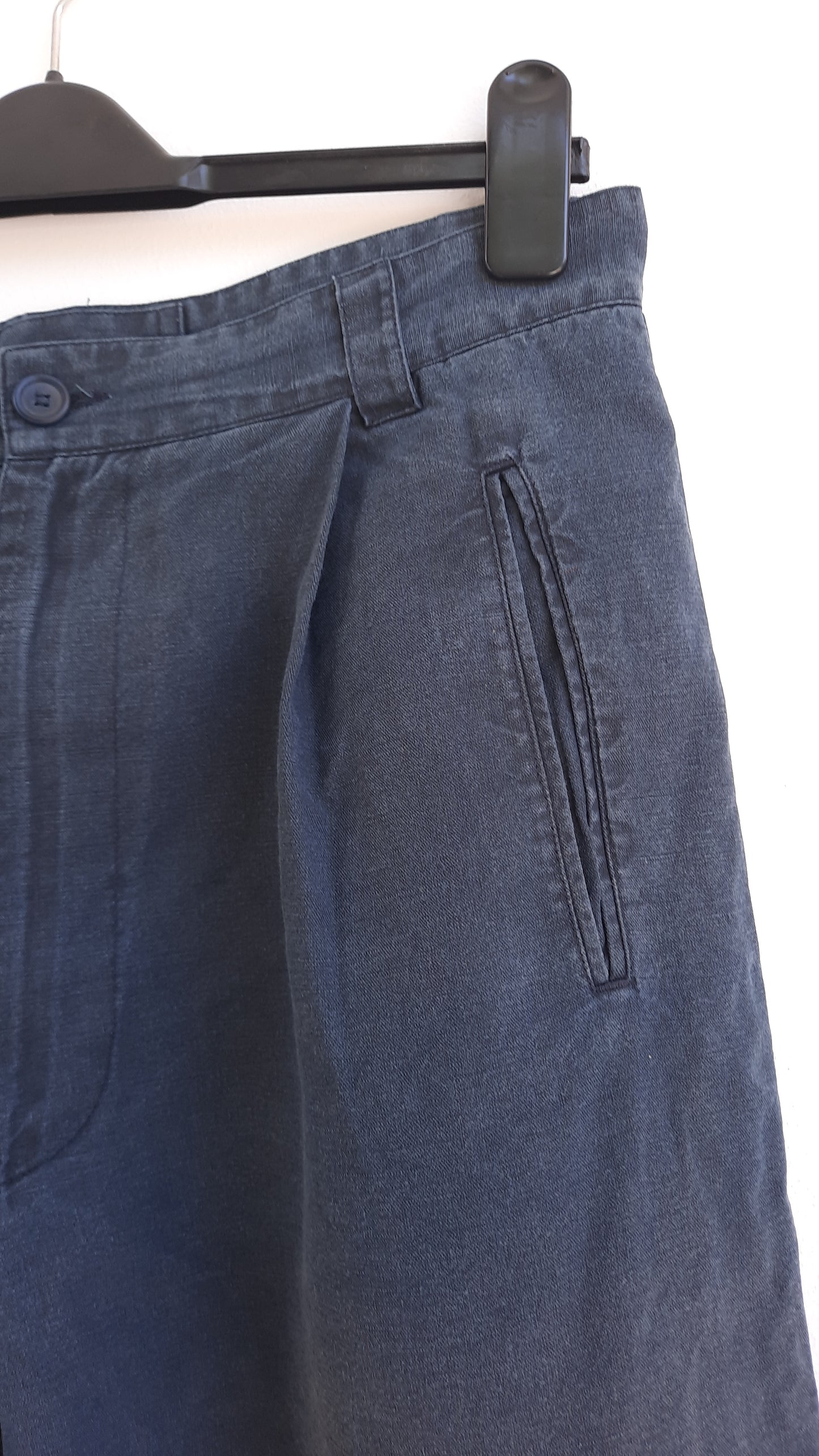 Vintage Giorgio Armani Classic Black Linen Shorts