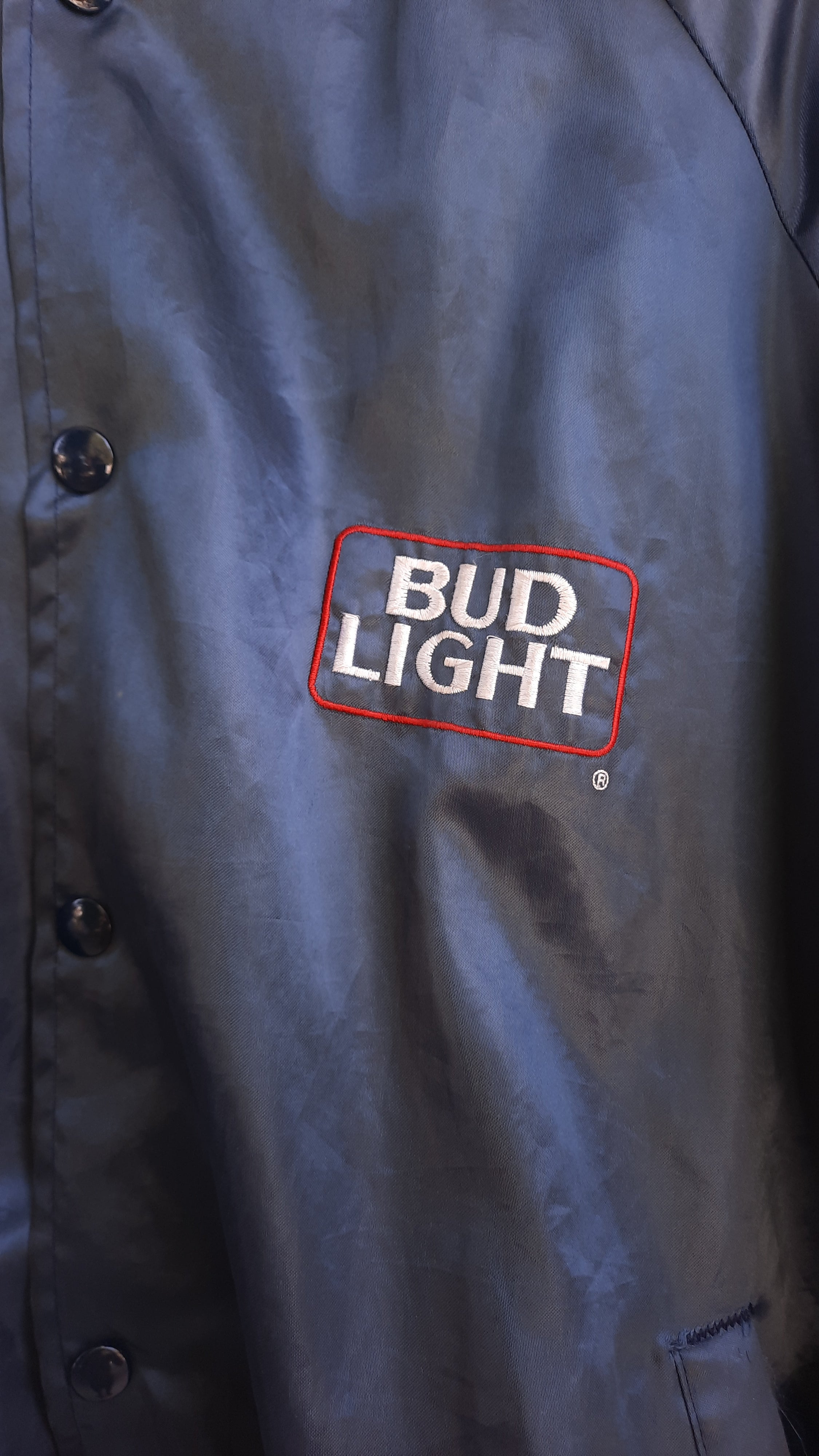 Vintage Bud Light reversible bomber jacket hotsell corduroy nylon