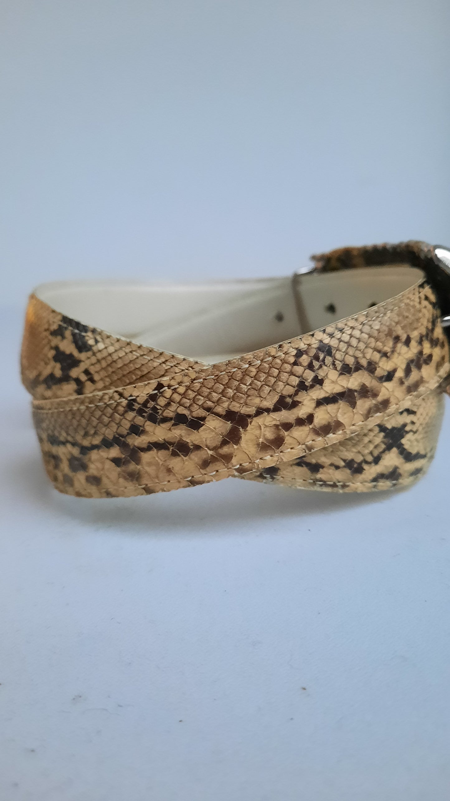 Vintage Real Snakeskin Leather Belt