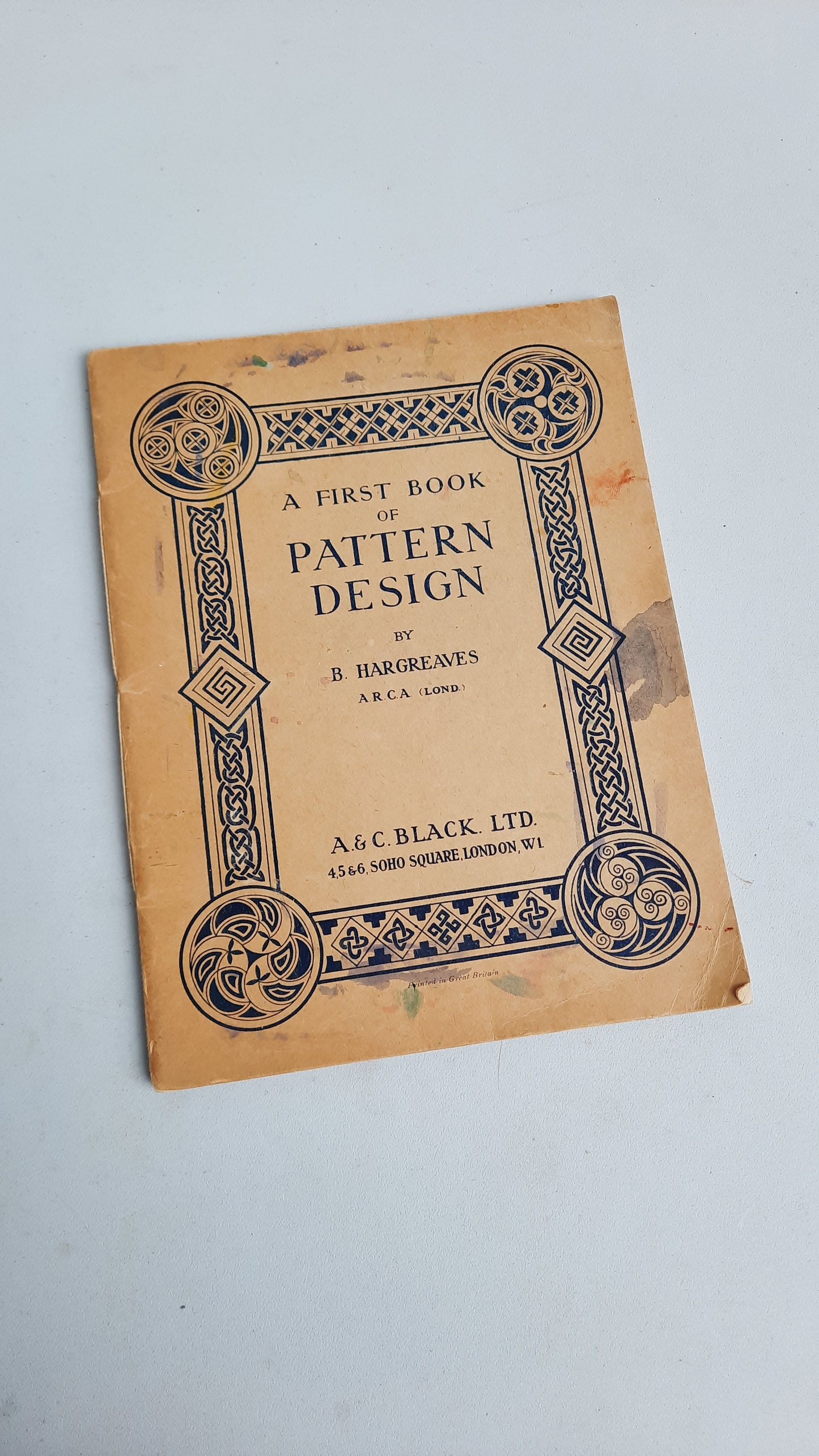 "A First Book of Pattern Design" 1952 by B. Hargreaves