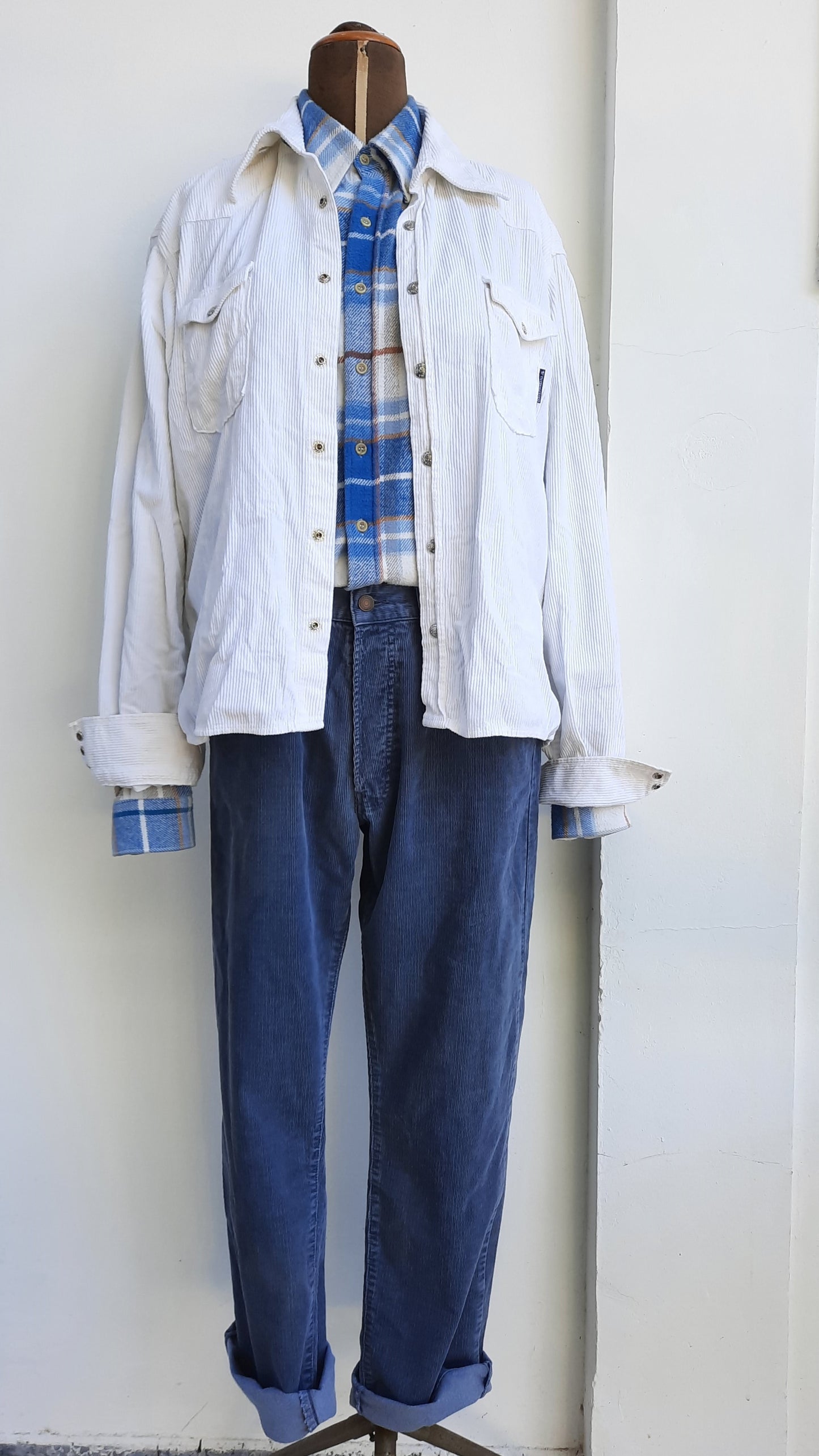 Vintage White Corduroy D&G Jeans Jacket