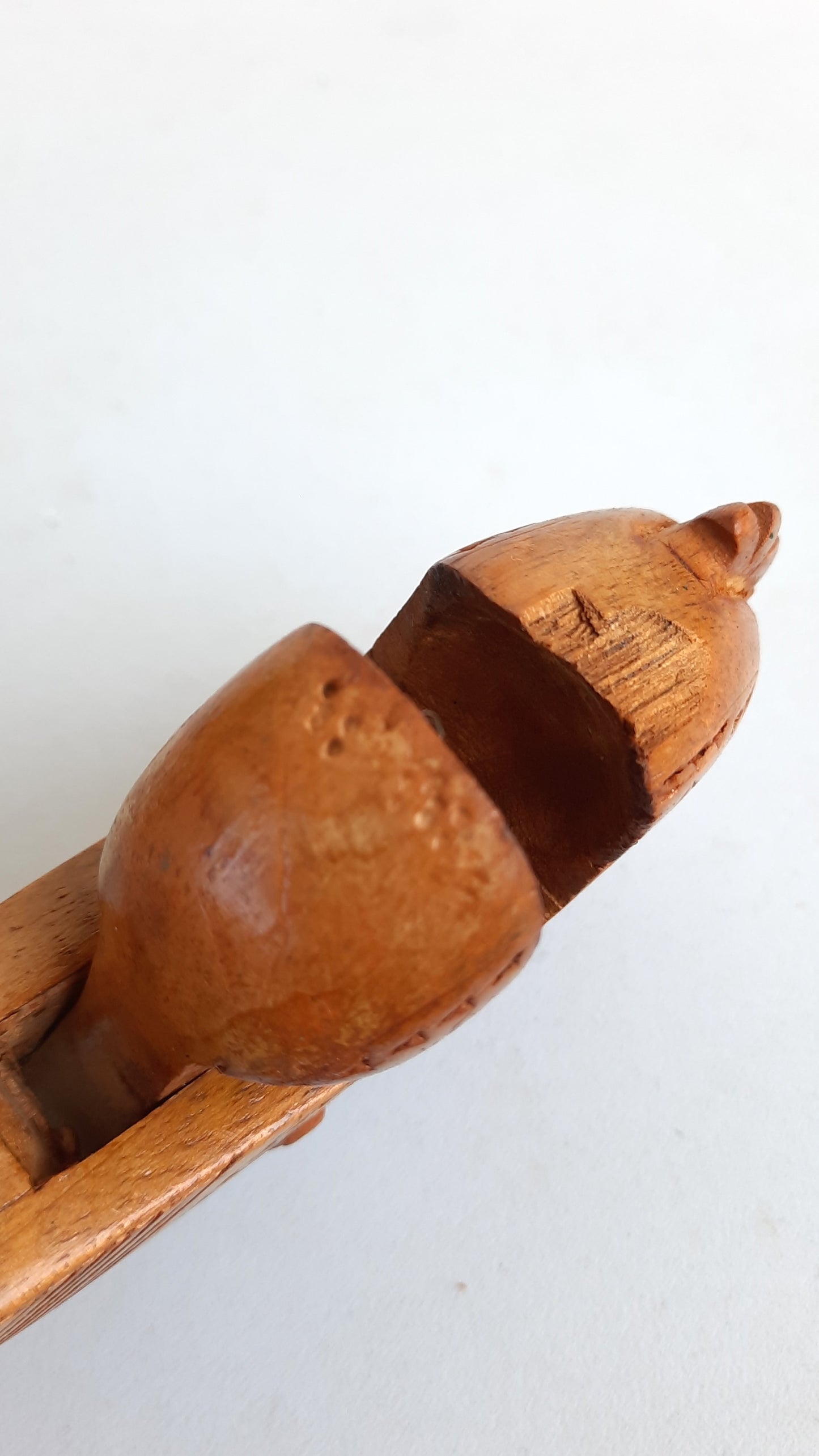 Vintage Wooden Hand Carved Nut Cracker